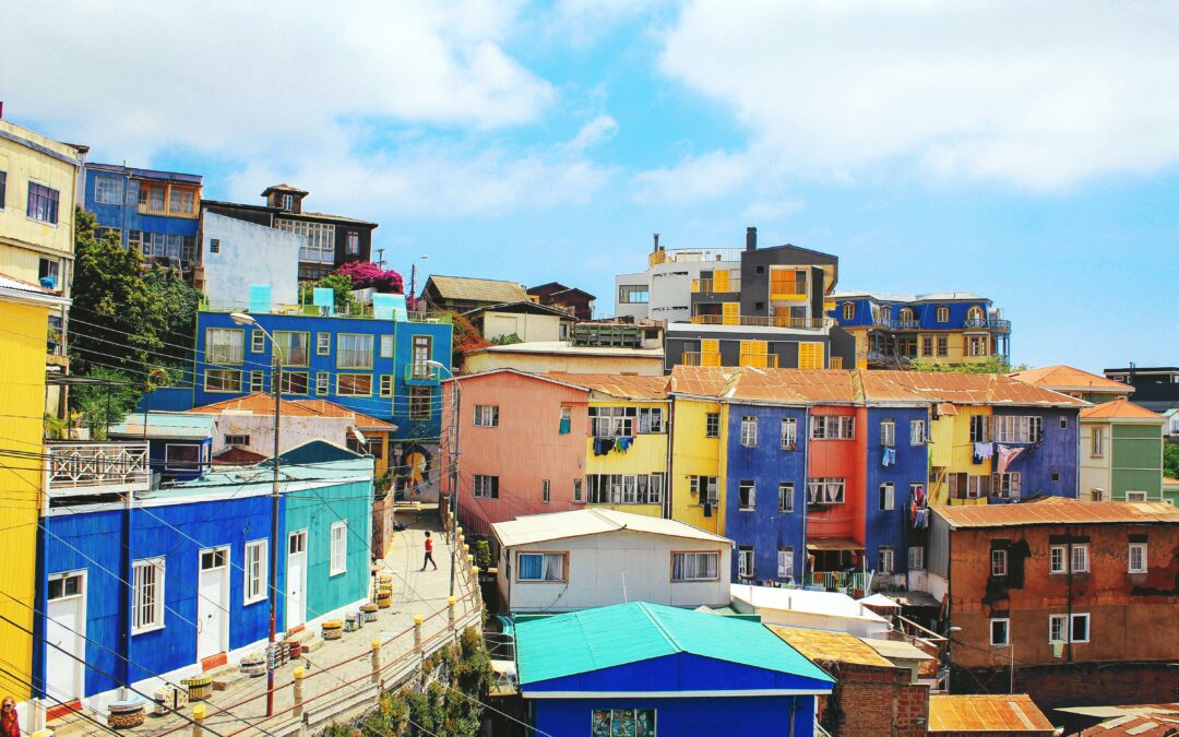 Coloured Valparaíso Houses in Chile
