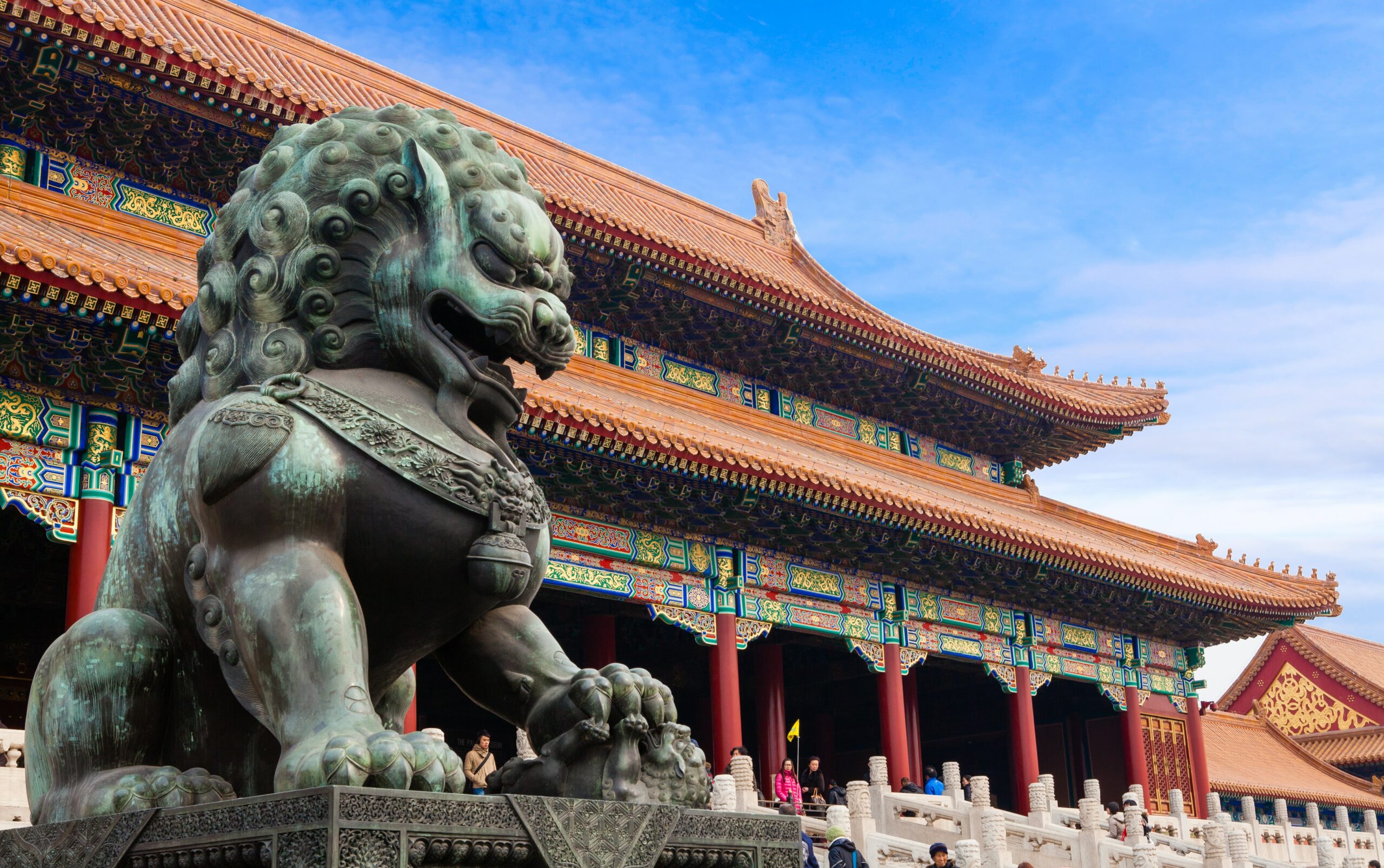 Chinese Pharma and Healthcare market opportunities post COVID-!) Chinese lion on temple