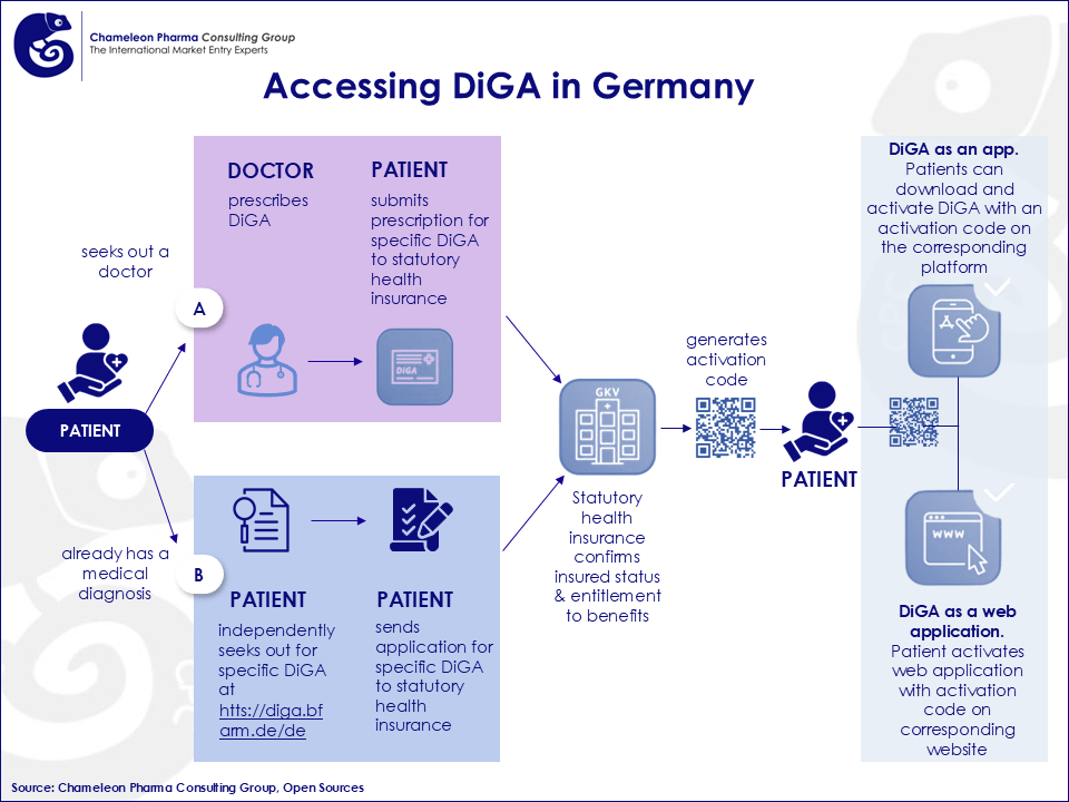 Outlook 2030–2040: The Growing German Pharma and OTC Market Inforgraphic with flowchart