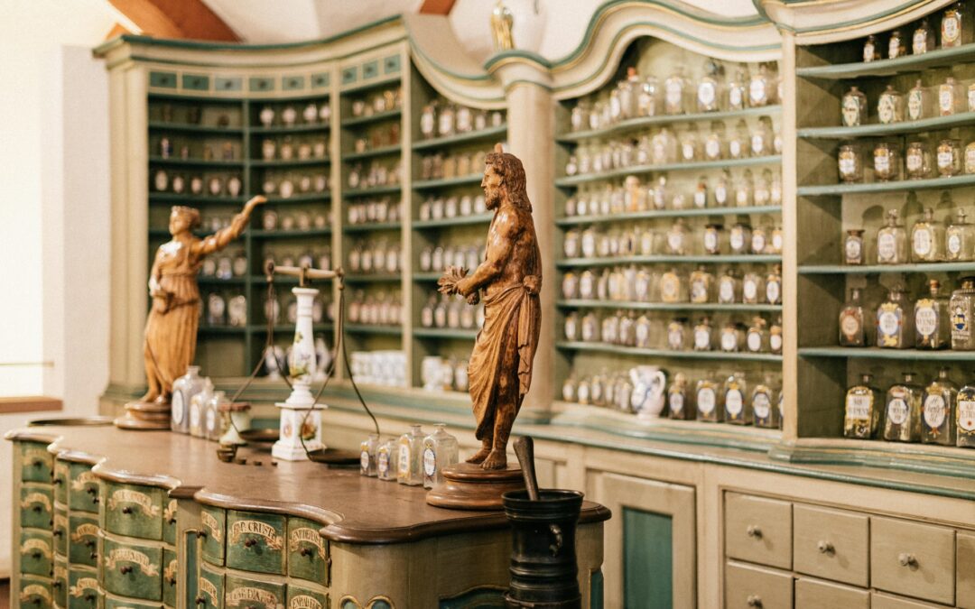 German pharmacy selling herbal products