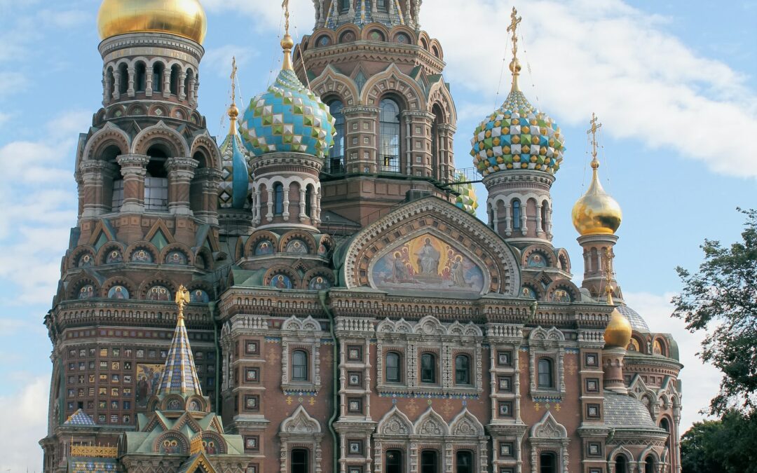 Russia Saint Petersburg Church of the Savior on Spilled Blood
