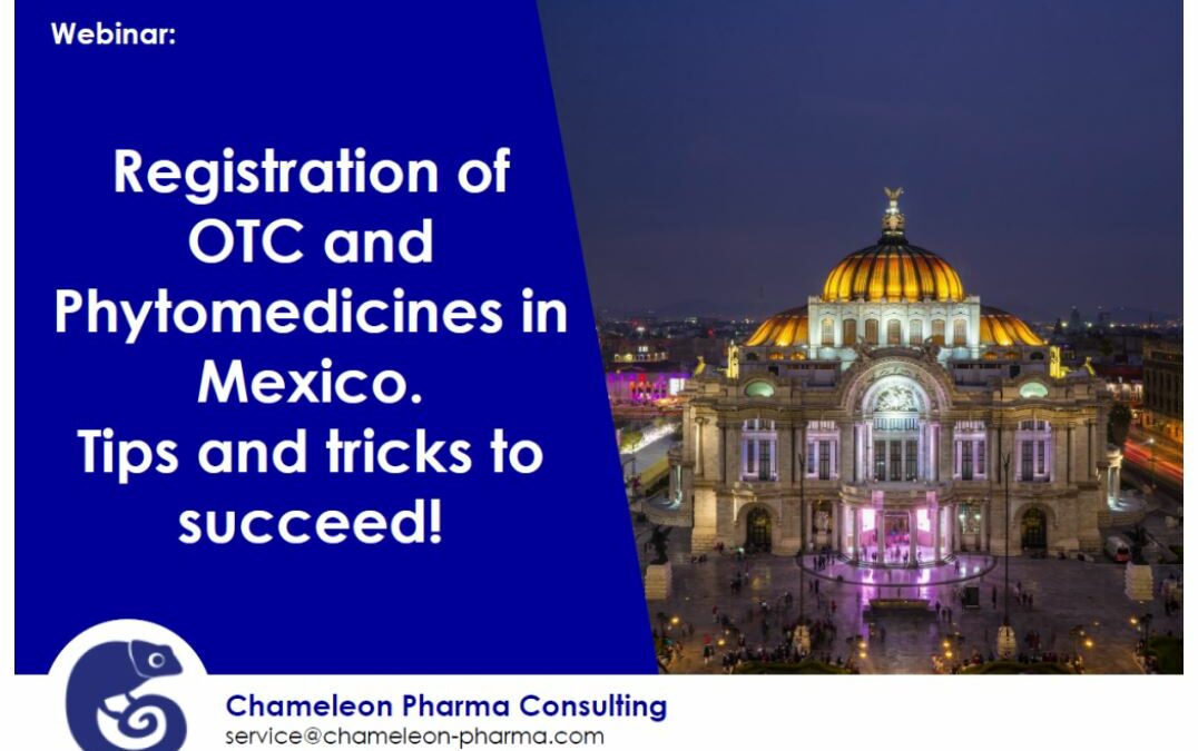 Image of the Palacio de Bellas Artes in Mexico City that says: "Registration of OTC and Phytomedicines in Mexico. Tips and tricks to succeed!"