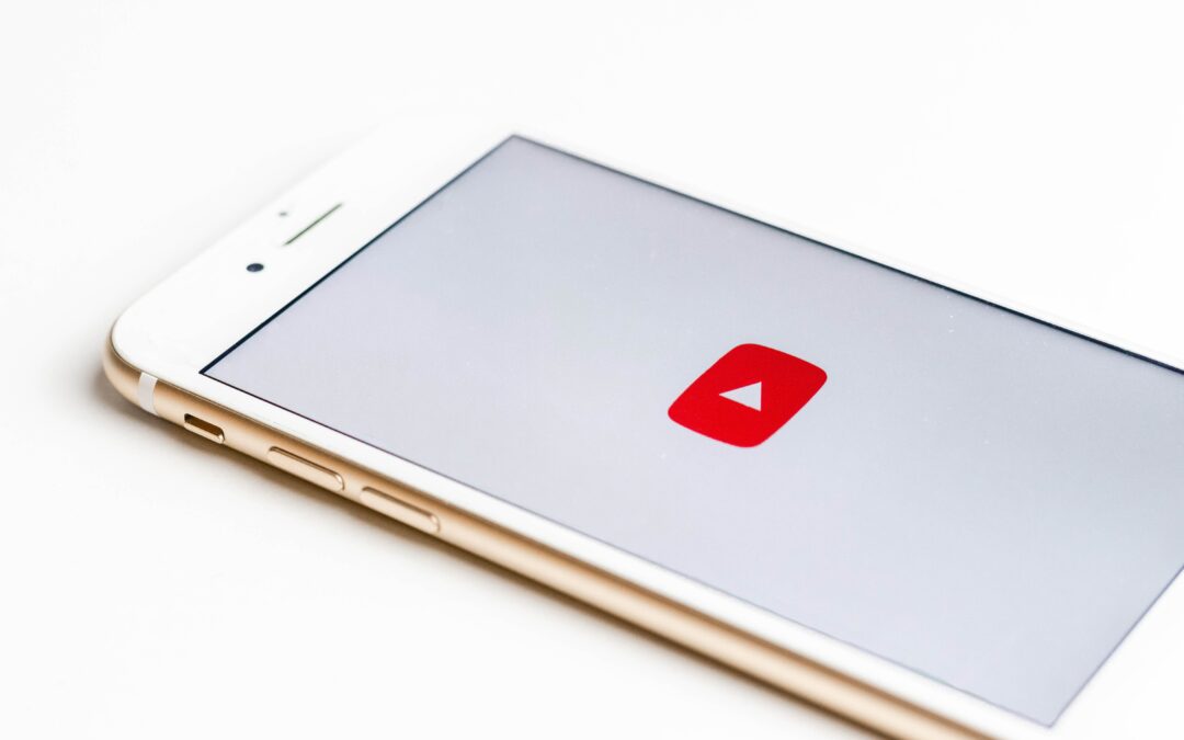 Iphone with the Youtube app loading