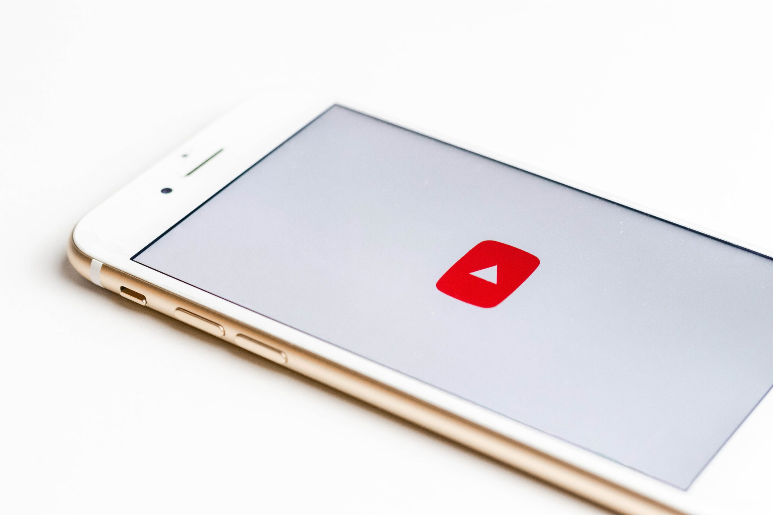 Iphone with the Youtube app loading